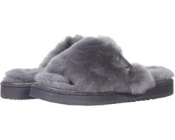 FIRESIDE By Dearfoams Cairns Genuine Shearling Slide
